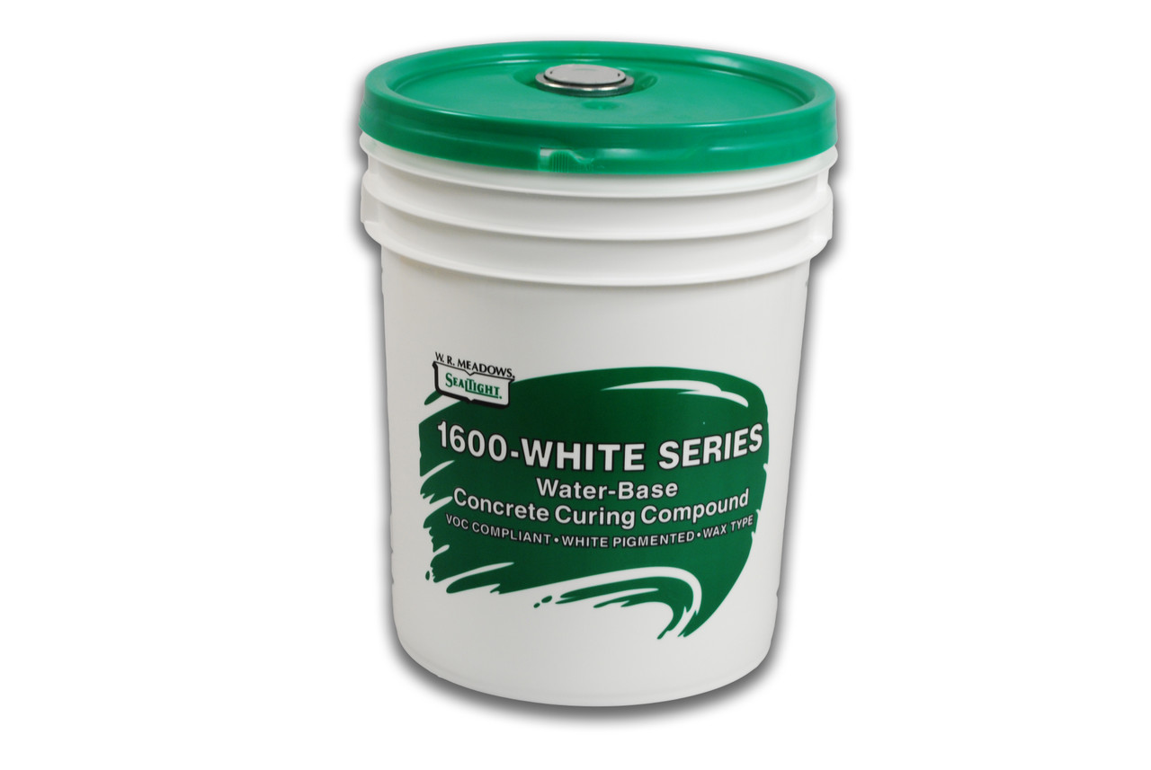 1600-WHITE 5-Gal Water-Based Wax Concrete Curing Compound - Construction Powders & Chemicals